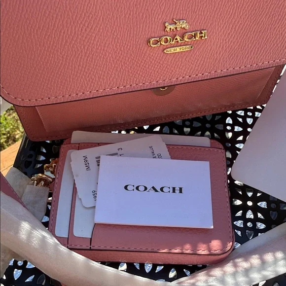Coach Pink and Cream Crossbody Bag Set - Picture 6 of 6